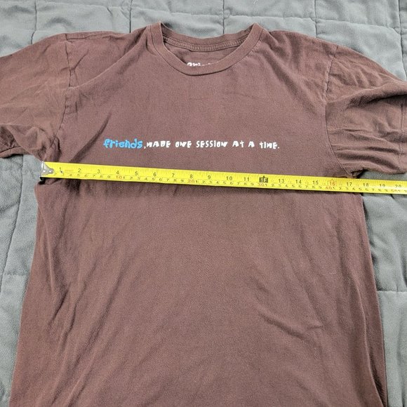 Friends Adults Medium Brown T Shirt Made One Session At A Time Short Sleeve - Picture 5 of 8